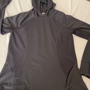 Fabletics, charcoal, gray extra-large, performance pull over